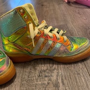 Rare Jeremy Scott x adidas winged foil shoes